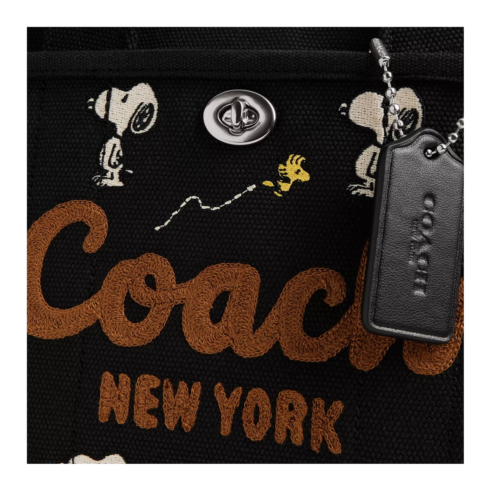 Сумка COACH x PEANUTS Cargo 26 Black - изображение 5