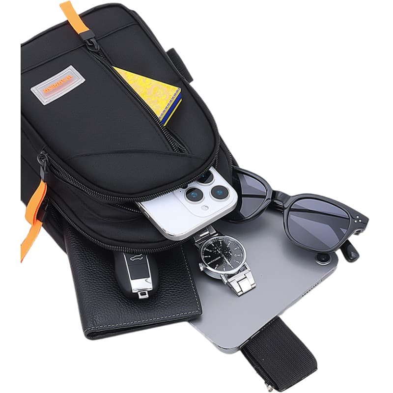 Нагрудная сумка Warrior Oxford Chest Bag (Sling) Unisex Black Warrior Оксфорд Нагрудная Сумка (Слинг) Унисекс Черная - изображение 2