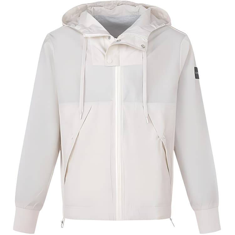 Куртка HUGO BOSS Hoodie Jacket Off-White - изображение 1