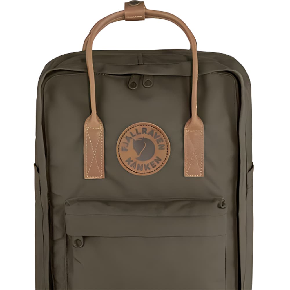 Fjallraven Kanken 18L Outdoor Рюкзак Сумка Полиэстер Черный Оливковый Унисекс - изображение 4