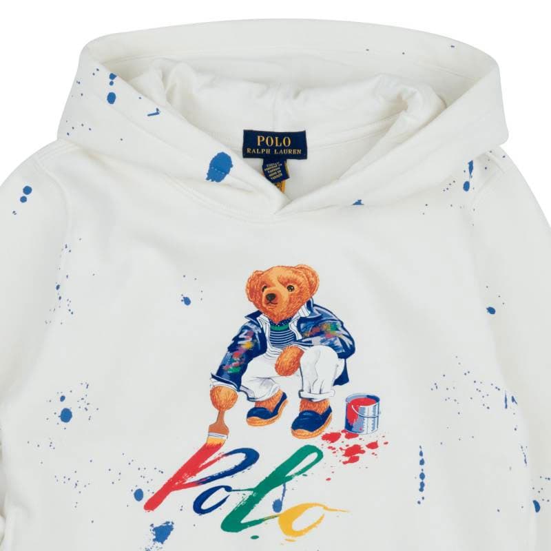 Платье-ханьфу в стиле худи Polo Ralph Lauren белое детское - изображение 3