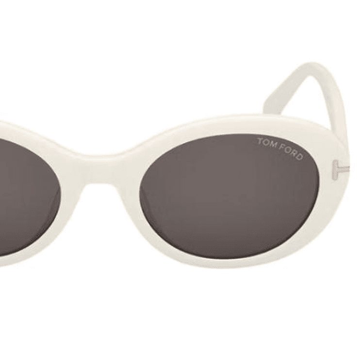 Солнцезащитные очки TOM FORD Пластиковая оправа OVAL SUNGLASSES Унисекс Белый - изображение 3