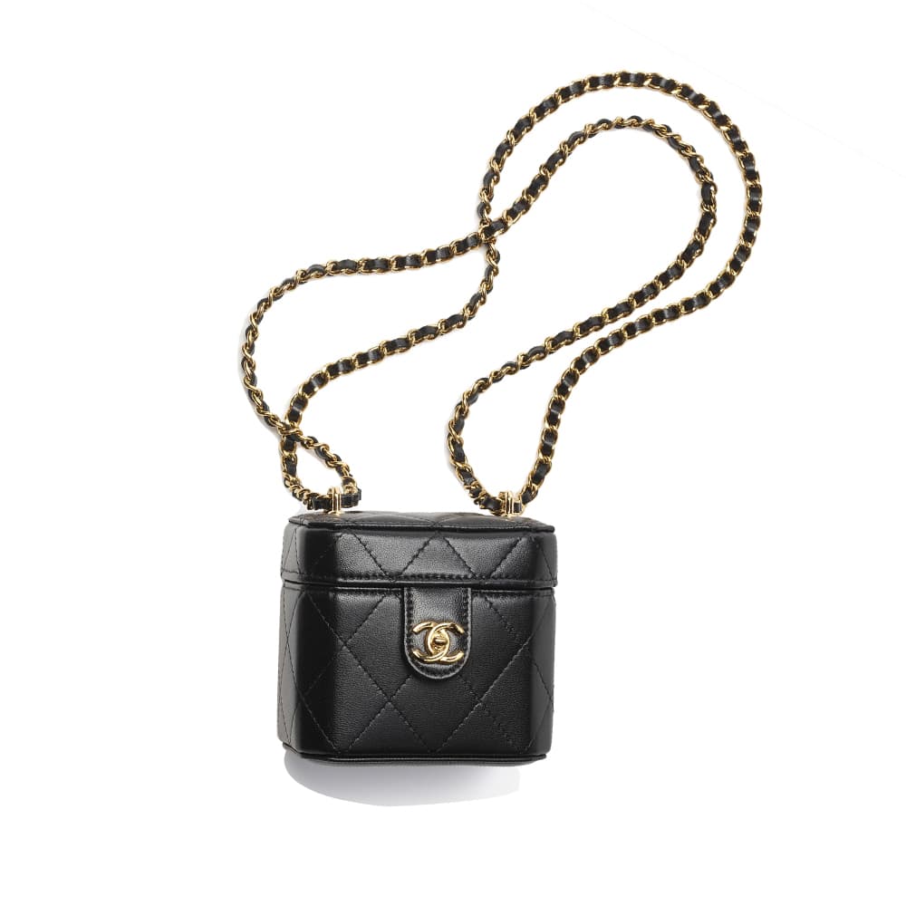 Сумка через плечо Chanel 23K Chain Box Bag Black - изображение 1