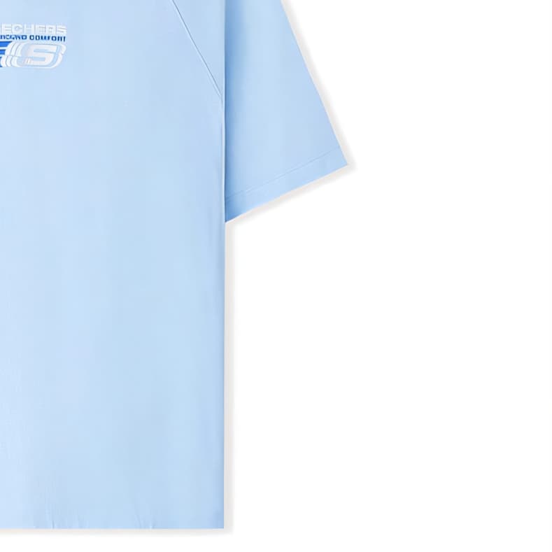 Футболка Skechers T-Shirt Мужской Небесно-Синий 016M - изображение 3