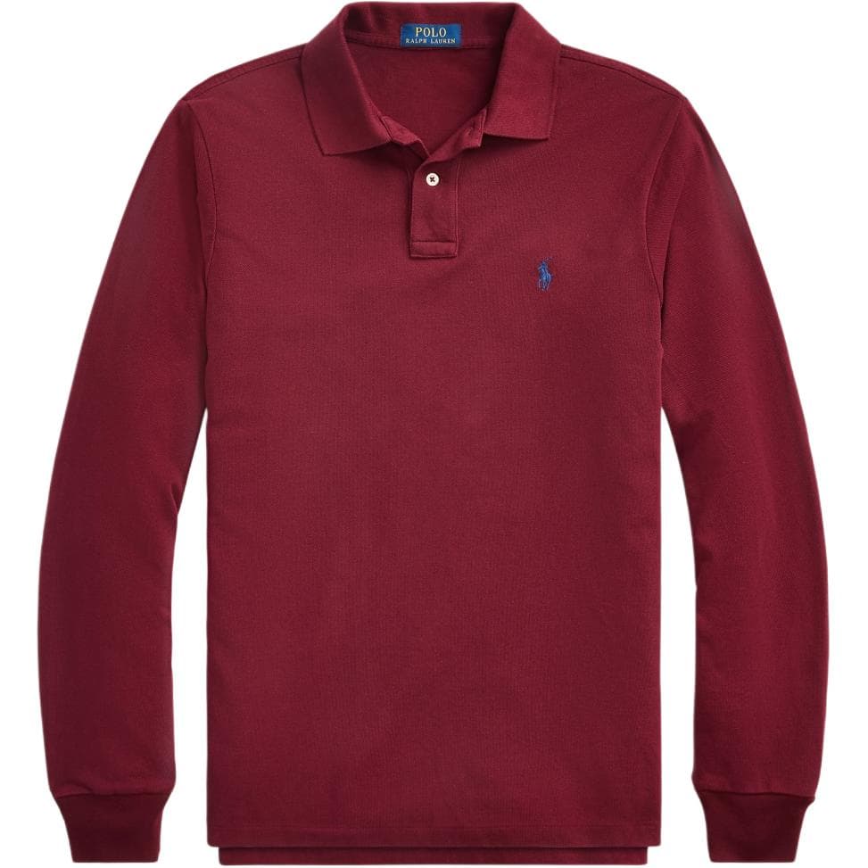 Поло Polo Ralph Lauren SS24 Мужское Поло Бордового цвета - изображение 1