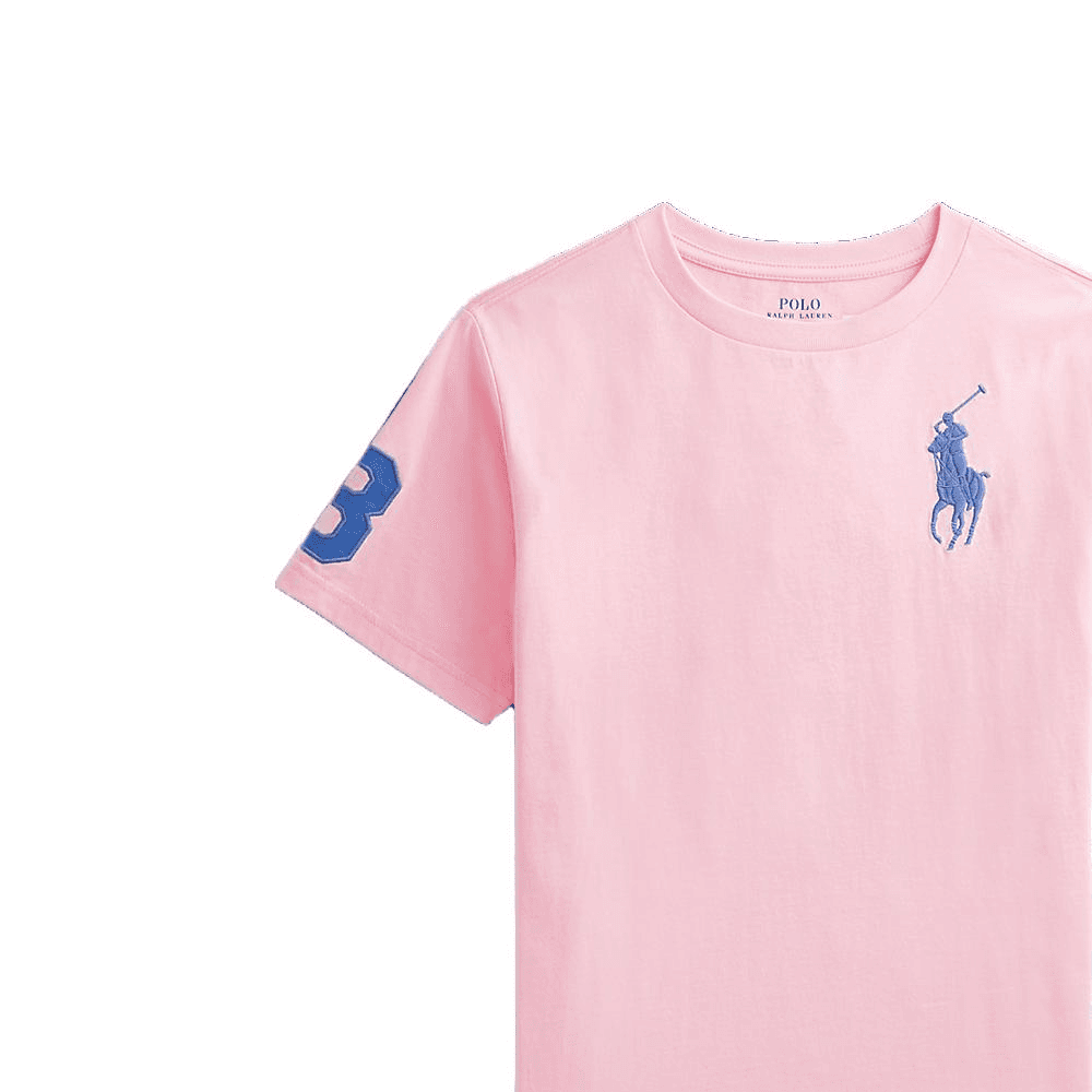 Футболка Polo Ralph Lauren T-рубашка SS23 Розовая Детская - изображение 3