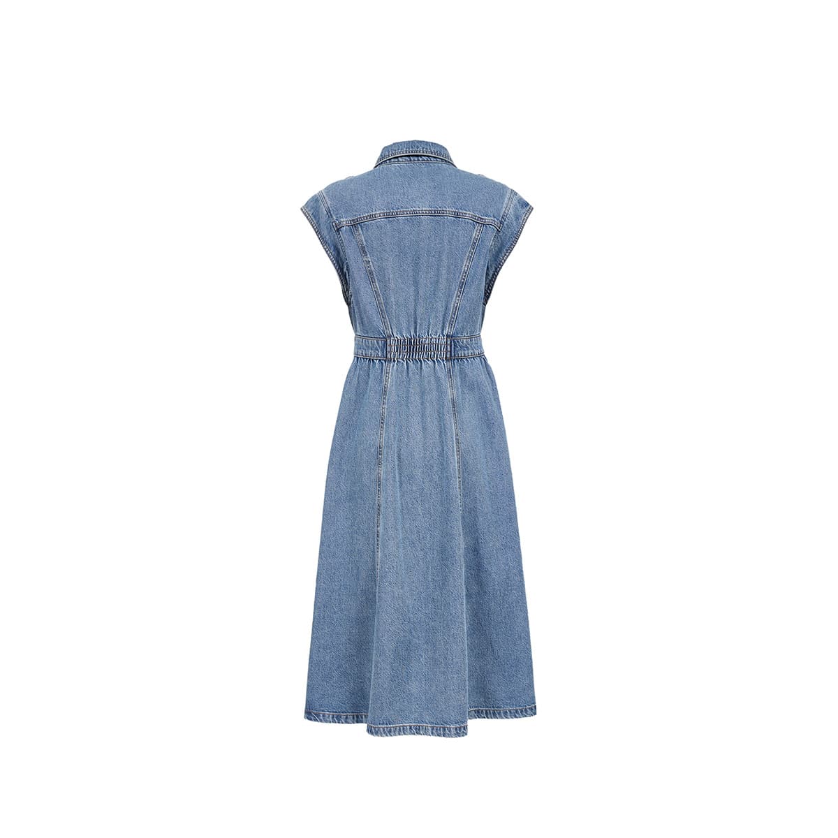 ONLY J34 390 Вымытый деним синий Женские платья без рукавов - изображение 2