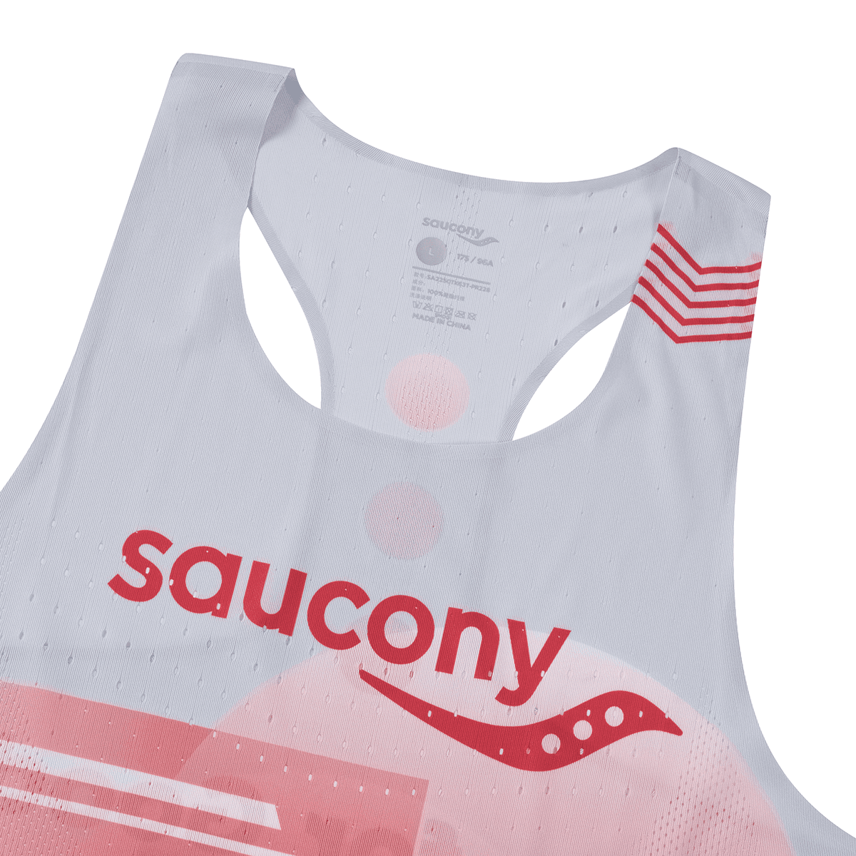 Saucony Бег Майка Мужская Геометрическая Розовая Комплект - изображение 3