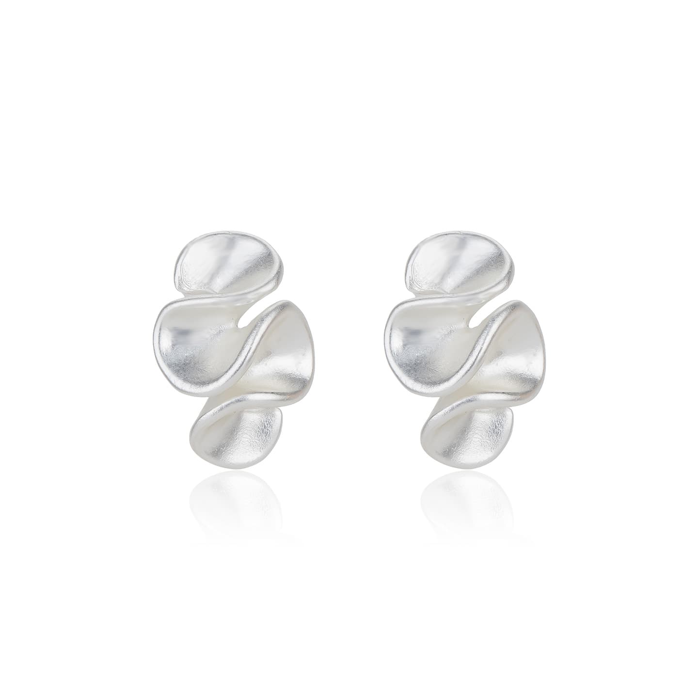 Серьги Серьги-гвоздики из серебра 925 пробы с серебряной иглой QLADY для женщин - изображение 1