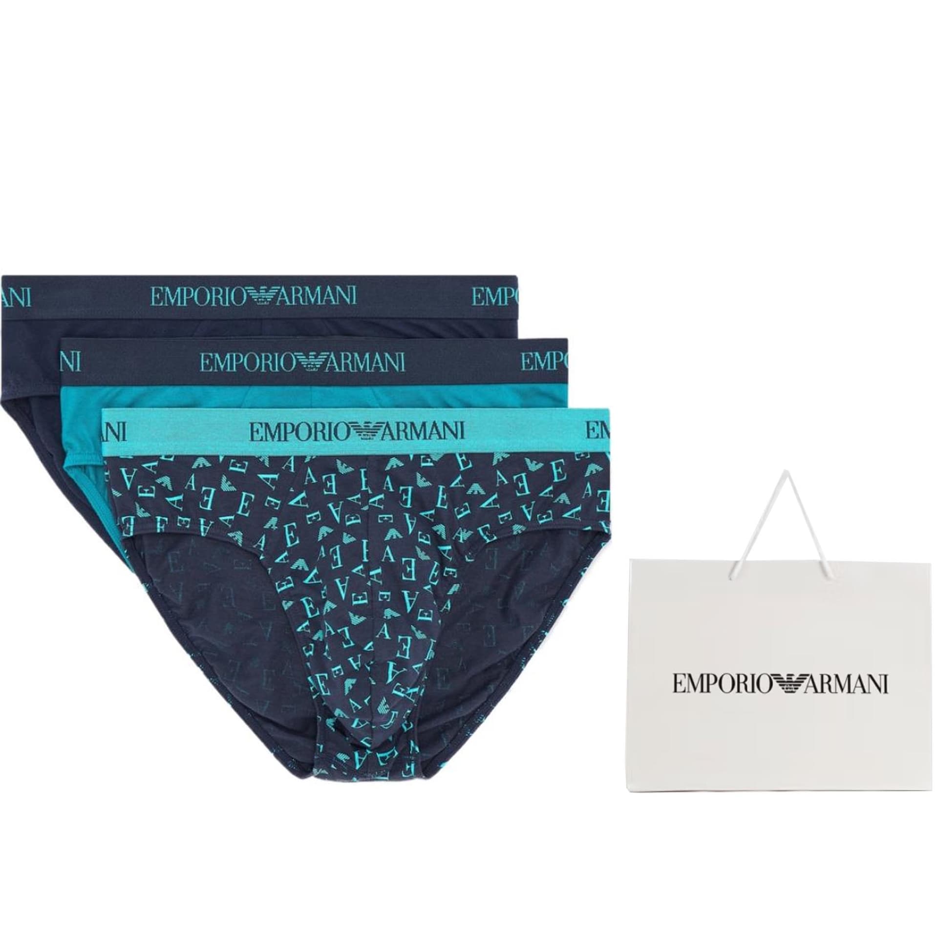 Трусы EMPORIO ARMANI SS25 Трусы Мужские упаковка из 3 штук - изображение 3
