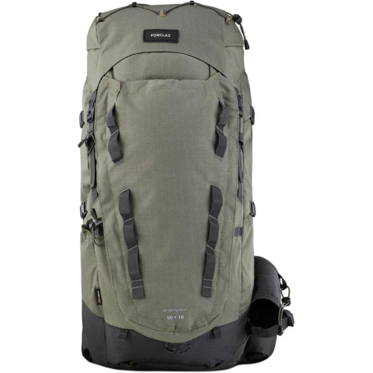 DECATHLON 60L Альпинистский рюкзак для активного отдыха сумка на открытом воздухе нейлоновый угольно-серый мужской - изображение 1