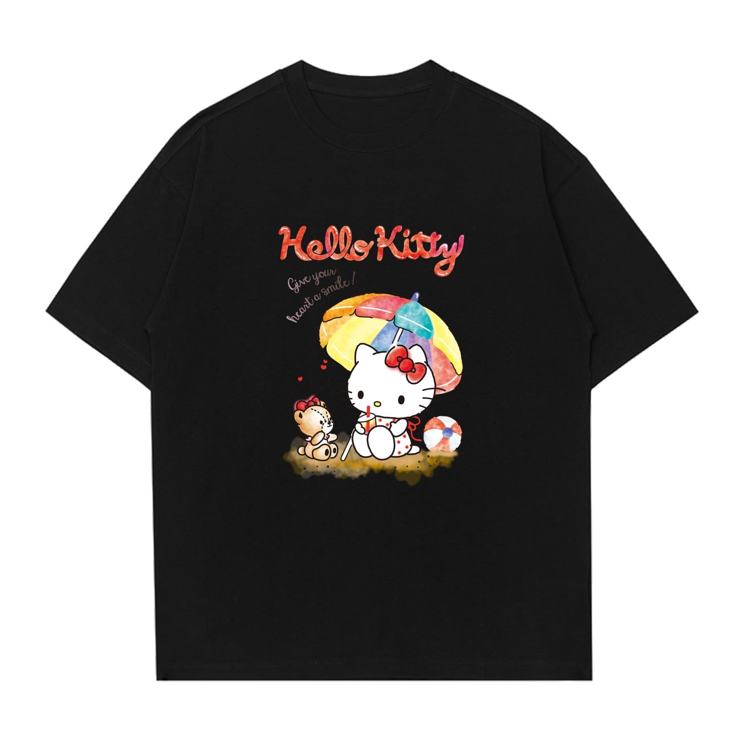 Футболка Sanrio x Hello Kitty Хелло Китти Летняя футболка унисекс 2025 - изображение 1