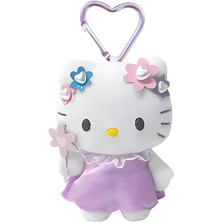 Санрио Hello Kitty Длинноногая Хэйсэй Noblewoman Ангел Kitty Сердце Пряжка Коллекция Куклы Пурпурный Эльф - изображение 1