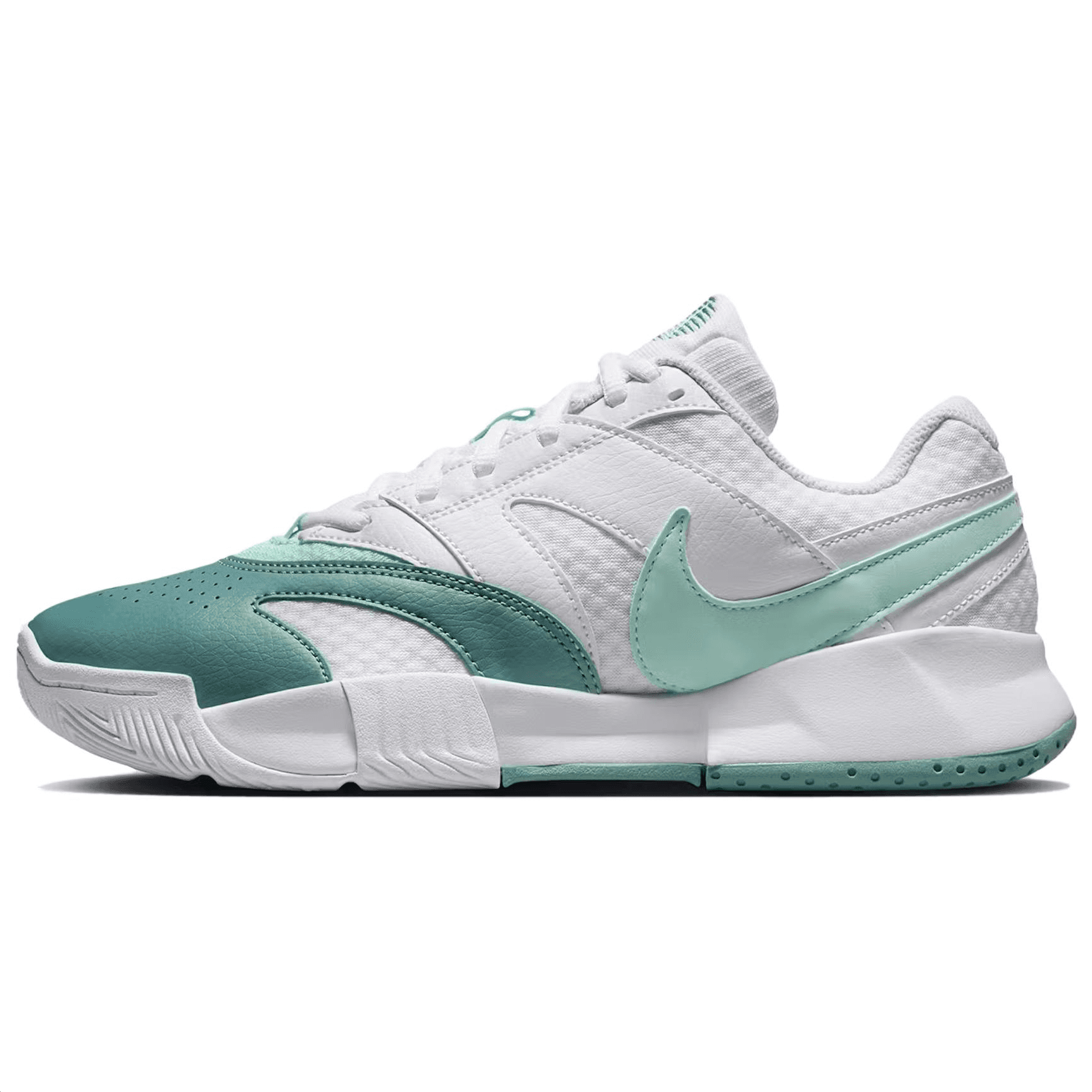 Кроссовки для тенниса Nike Court Lite 4 Устойчивые к истиранию низкие теннисные кроссовки для женщин белые и зеленые - изображение 1