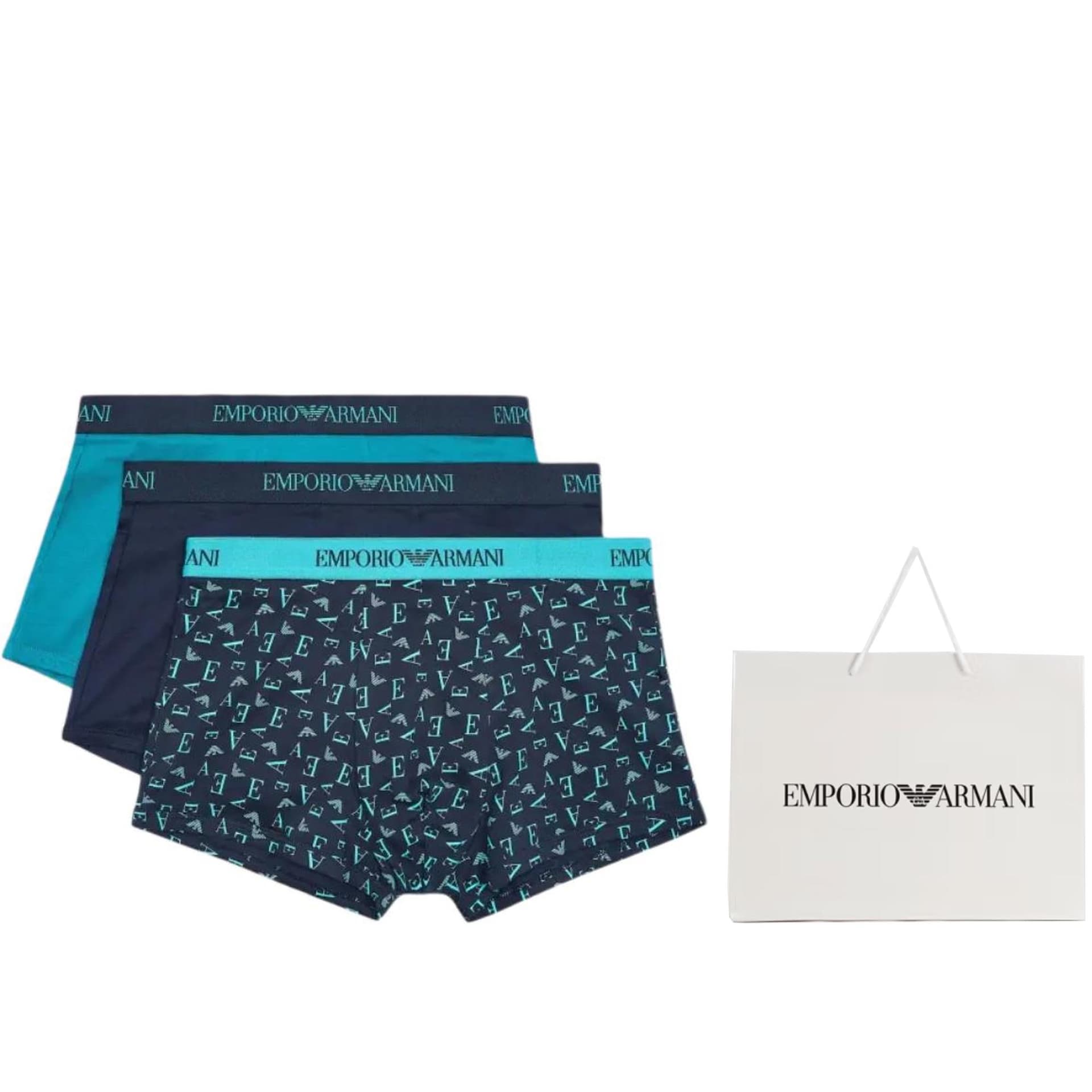 Трусы EMPORIO ARMANI EA Боксеры Мужские 3 упаковки - изображение 3
