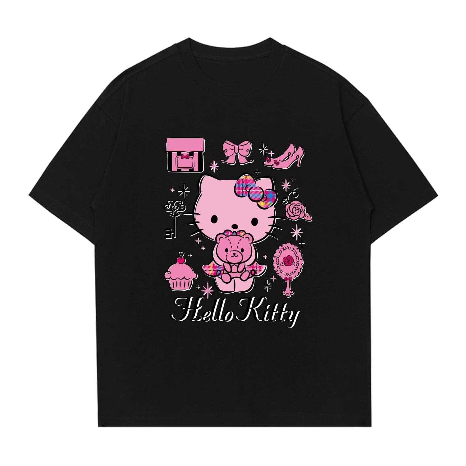Футболка Sanrio x Hello Kitty Хелло Китти Летняя футболка унисекс 2025 - изображение 1