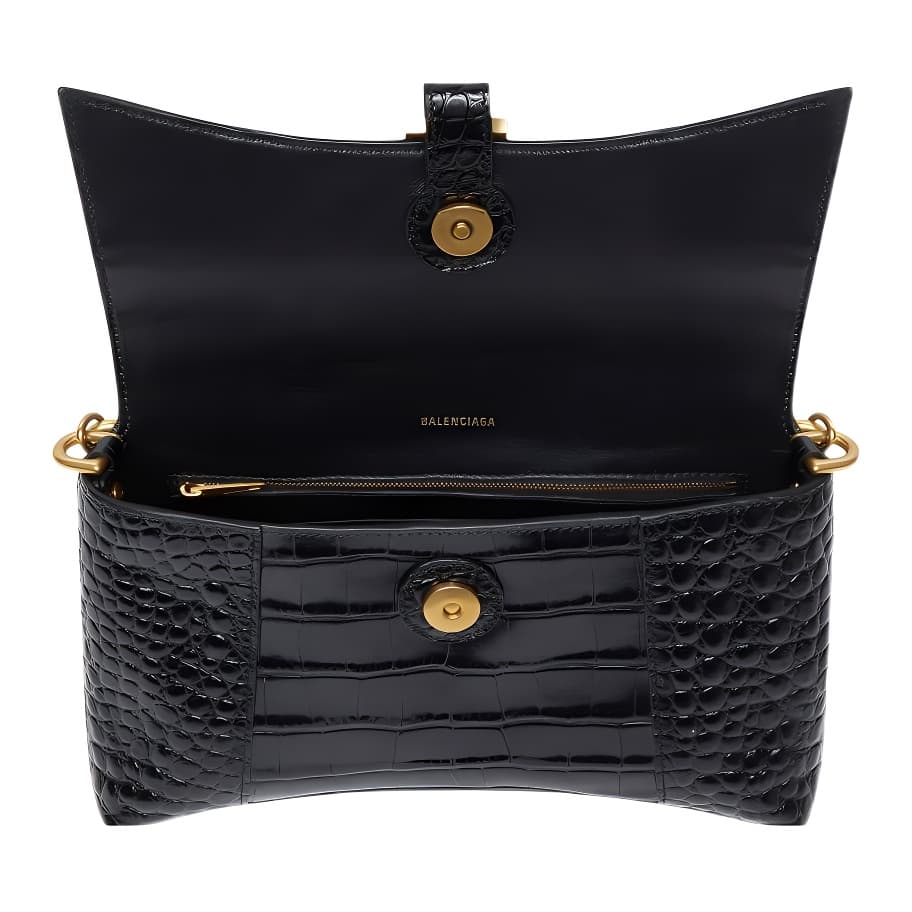 Сумка через плечо Balenciaga Hourglass Mini Black - изображение 4