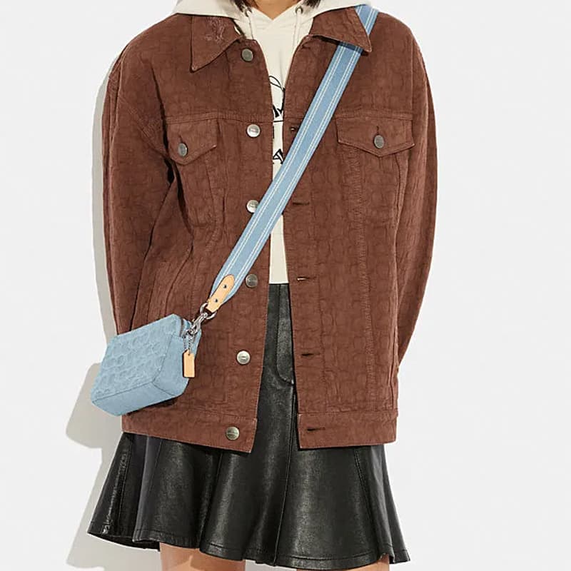Сумка через плечо COACH Kira 19 Small Camera Bag Blue - изображение 5