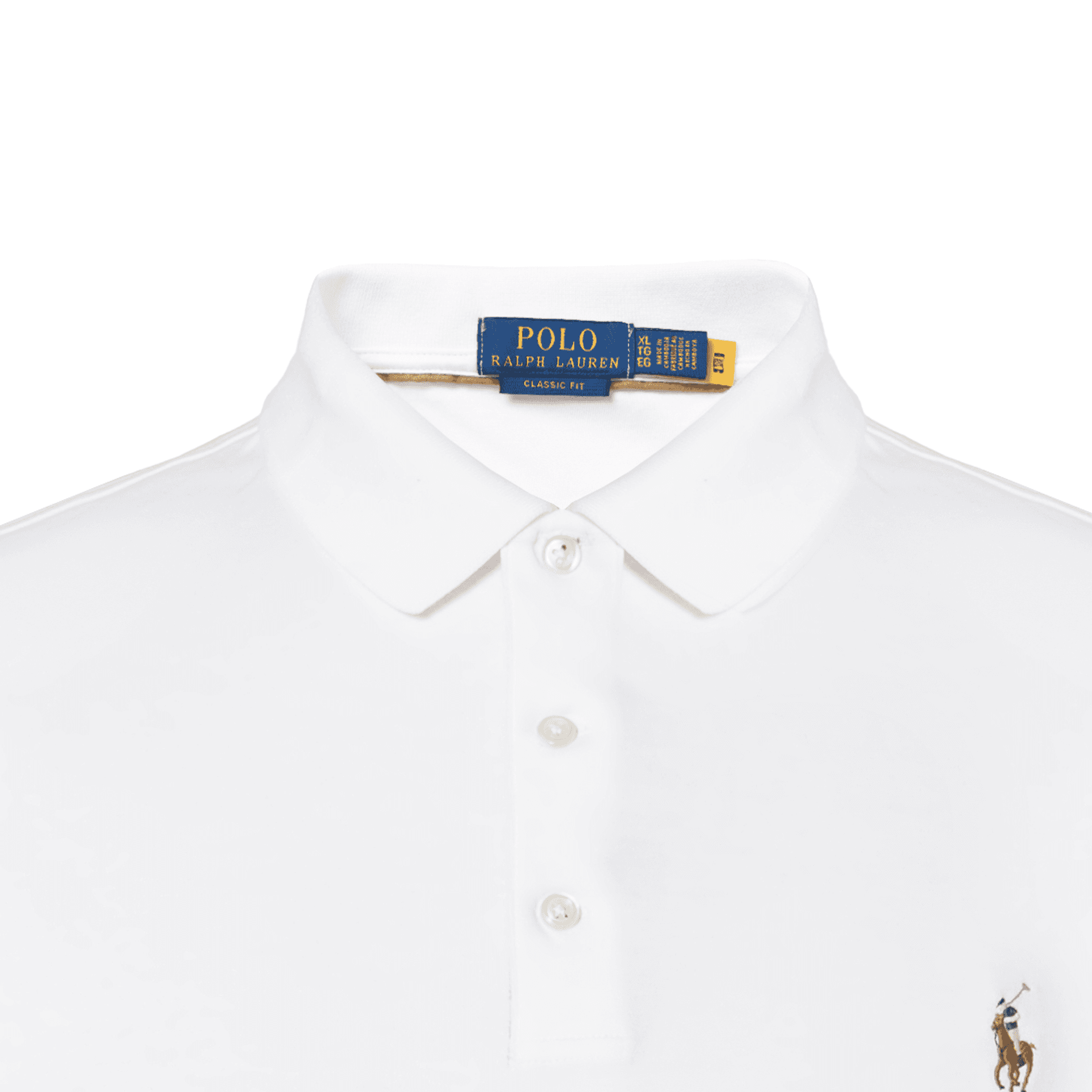 Поло Polo Ralph Lauren Мужское Поло Белое - изображение 4