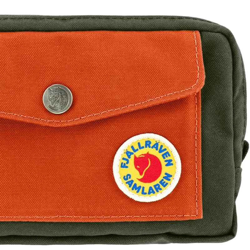 Fjallraven Samlaren Переработанный полиэстер Путешественный мешок для хранения Унисекс Оливково-зеленый и Оранжевый - изображение 2