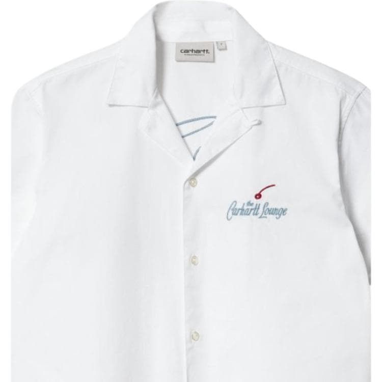Блузка Carhartt WIP W' SS Carhartt Lounge Shirt White - изображение 2