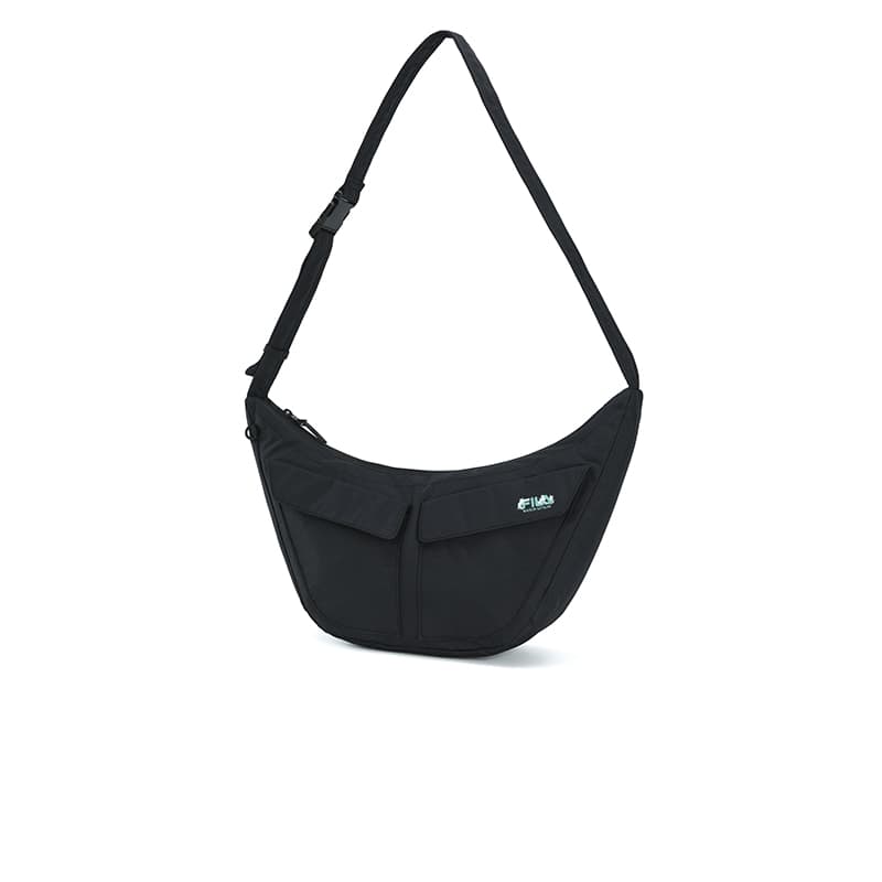 Сумка через плечо FILA X MAISON KITSUNÉ Ткань Сумка через плечо Унисекс Черная - изображение 2