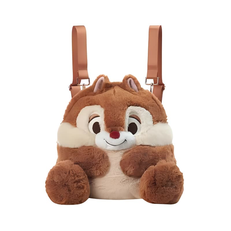 Рюкзак Disney Милый стиль Ткань Рюкзак Унисекс Коричневый и Белый - изображение 1