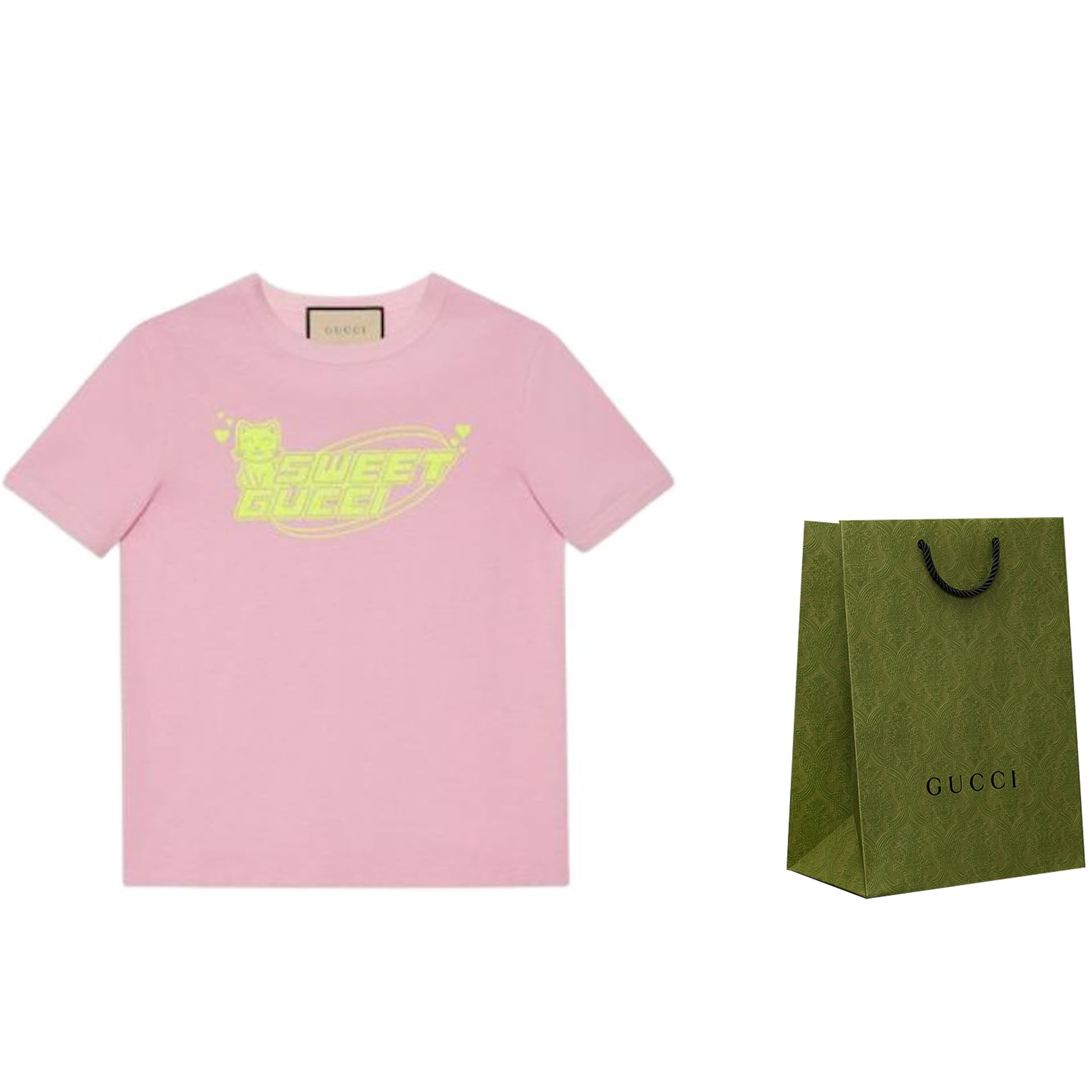 Футболка Gucci T-Shirt Pink - изображение 5