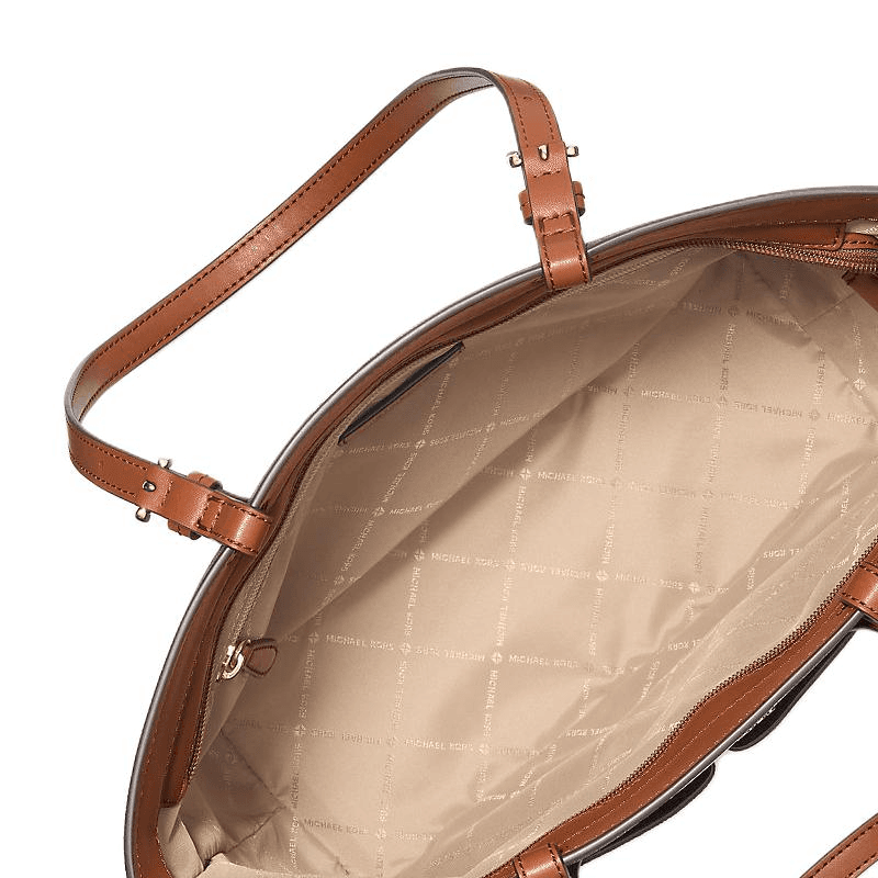 Мини-сумка MICHAEL KORS Покрытый холст Сумка-тоут для покупок сумка через плечо средняя женская коричневая - изображение 3