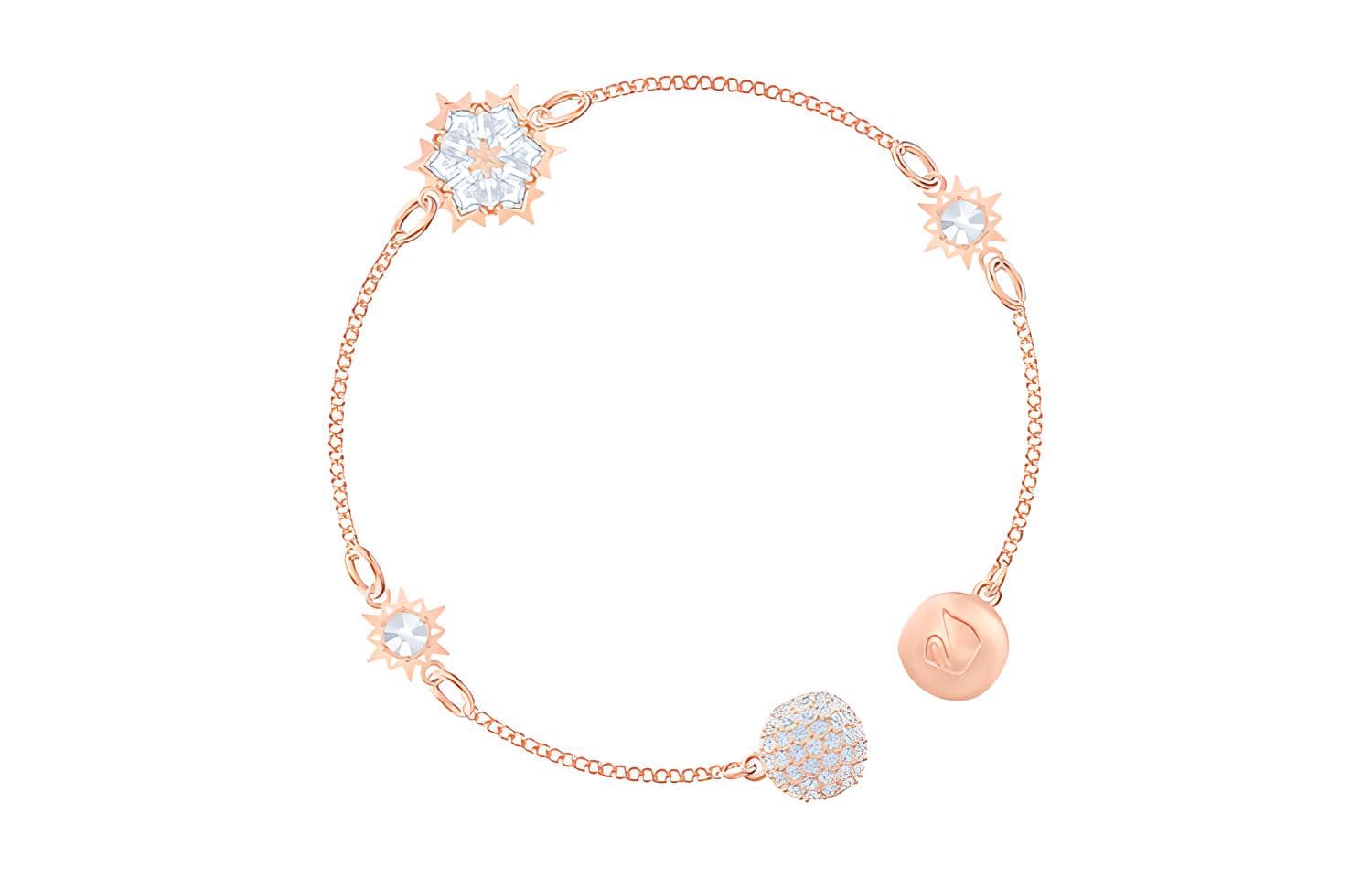 Браслет Swarovski Remix Snowflake Rose Gold Bracelet Medium - изображение 2