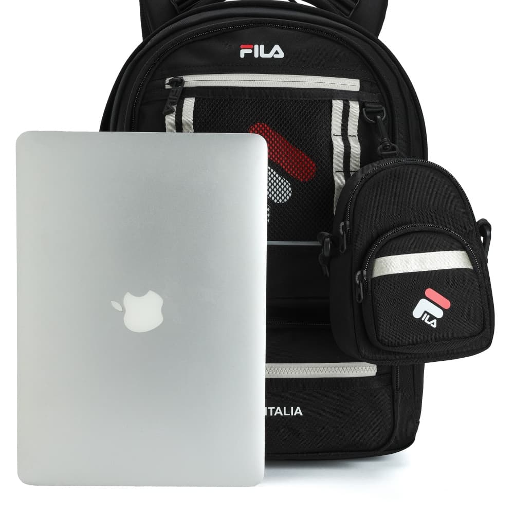 Рюкзак fila ORIGINALE Ткань Рюкзак Обычный (стандартный) Унисекс Глубокий черный - изображение 3
