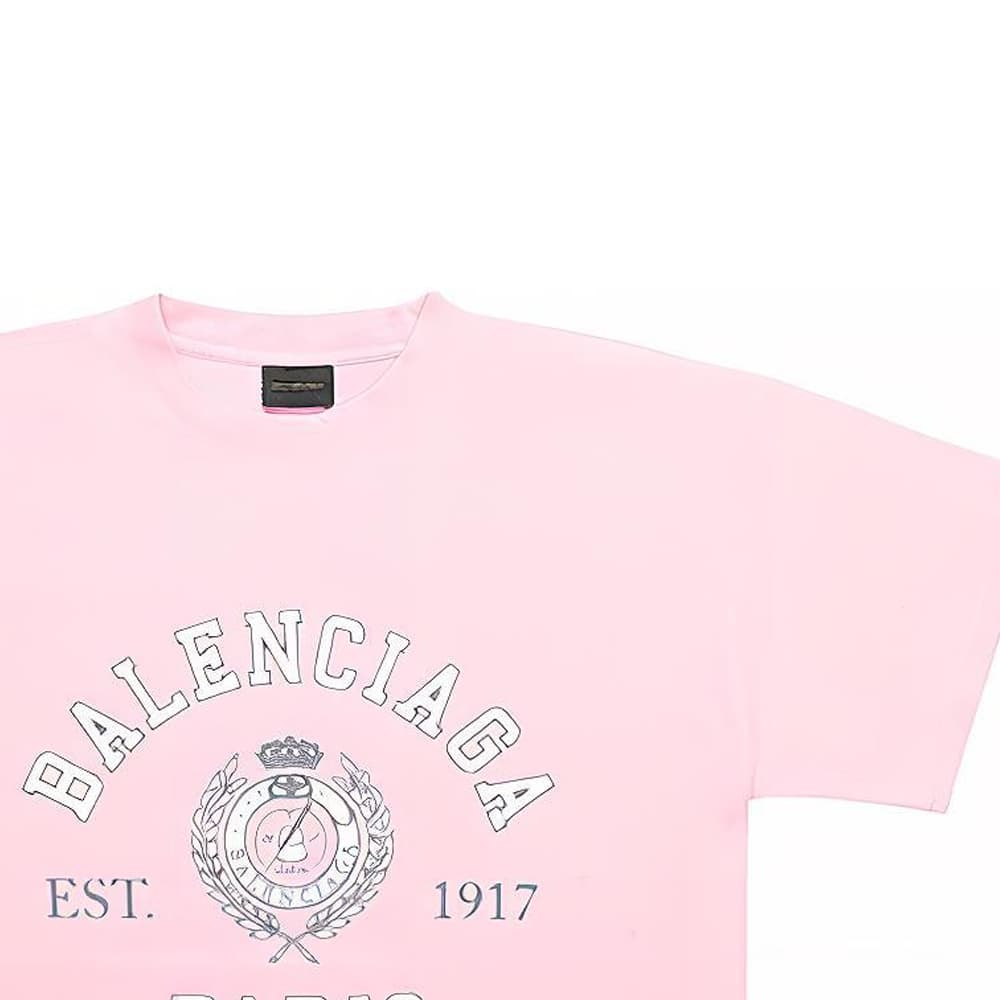 Футболка Balenciaga FW23 Pink T-Shirt - изображение 6