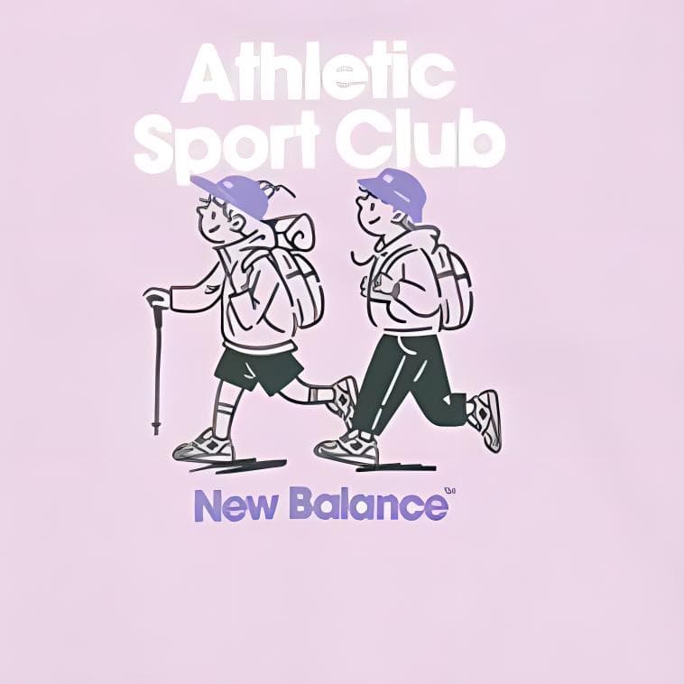 New Balance Толстовка Светло-фиолетовое Детское - изображение 3