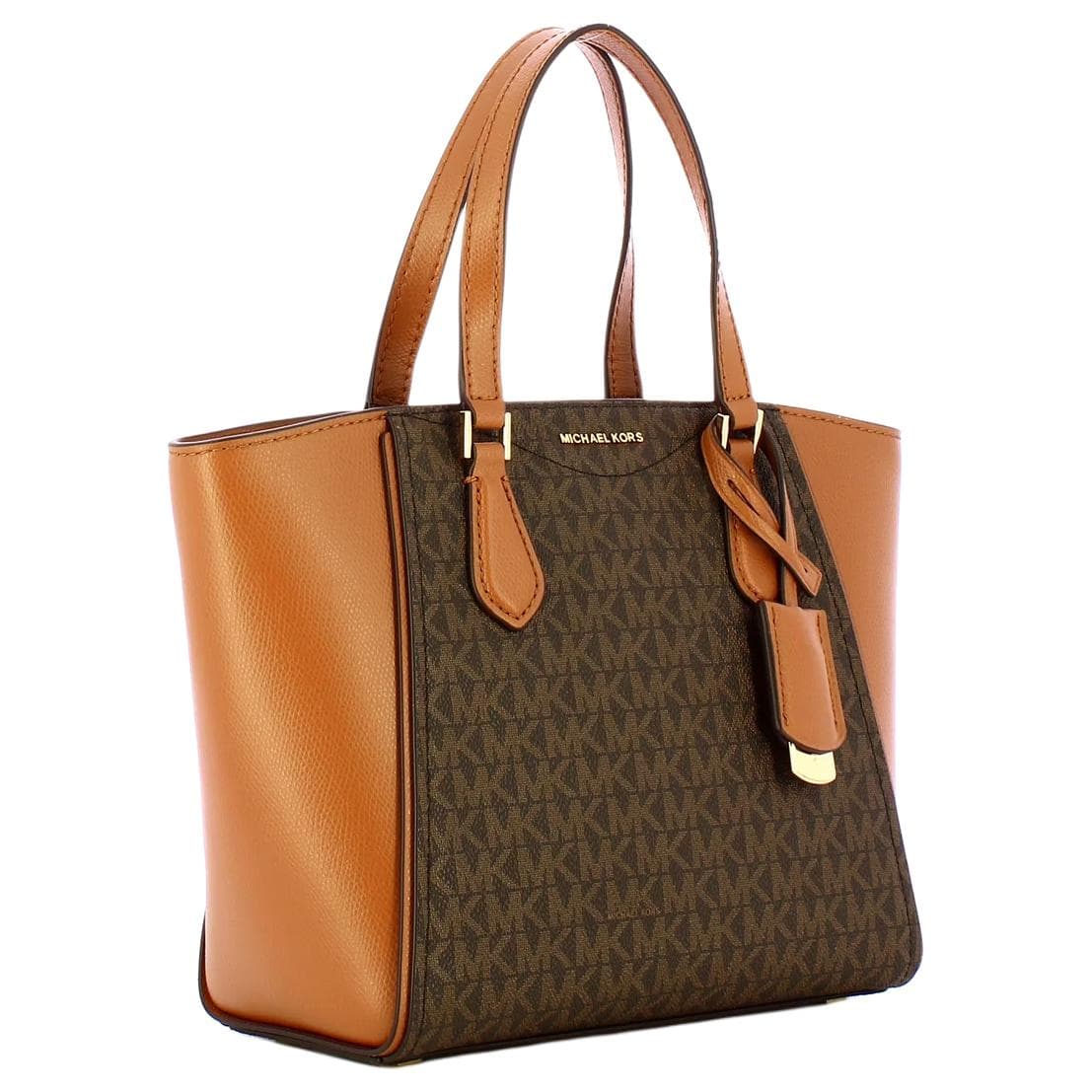 Сумка MICHAEL KORS TARYN Искусственная кожа Сумка через плечо Сумка Маленькая Женская Темно-коричневый и Желтый Коричневый - изображение 4