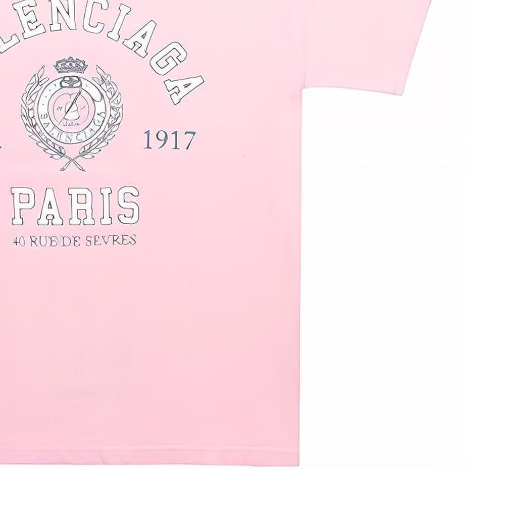 Футболка Balenciaga FW23 Pink T-Shirt - изображение 5