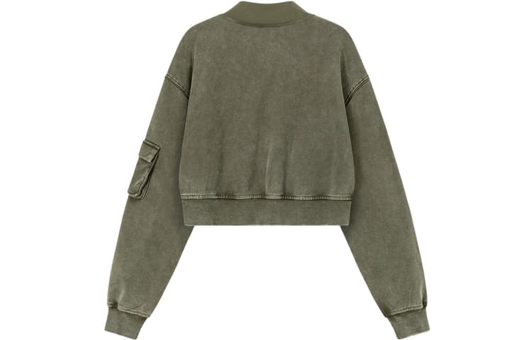 CHUU Cropped Jacket Женская Армейский Зеленый - изображение 2