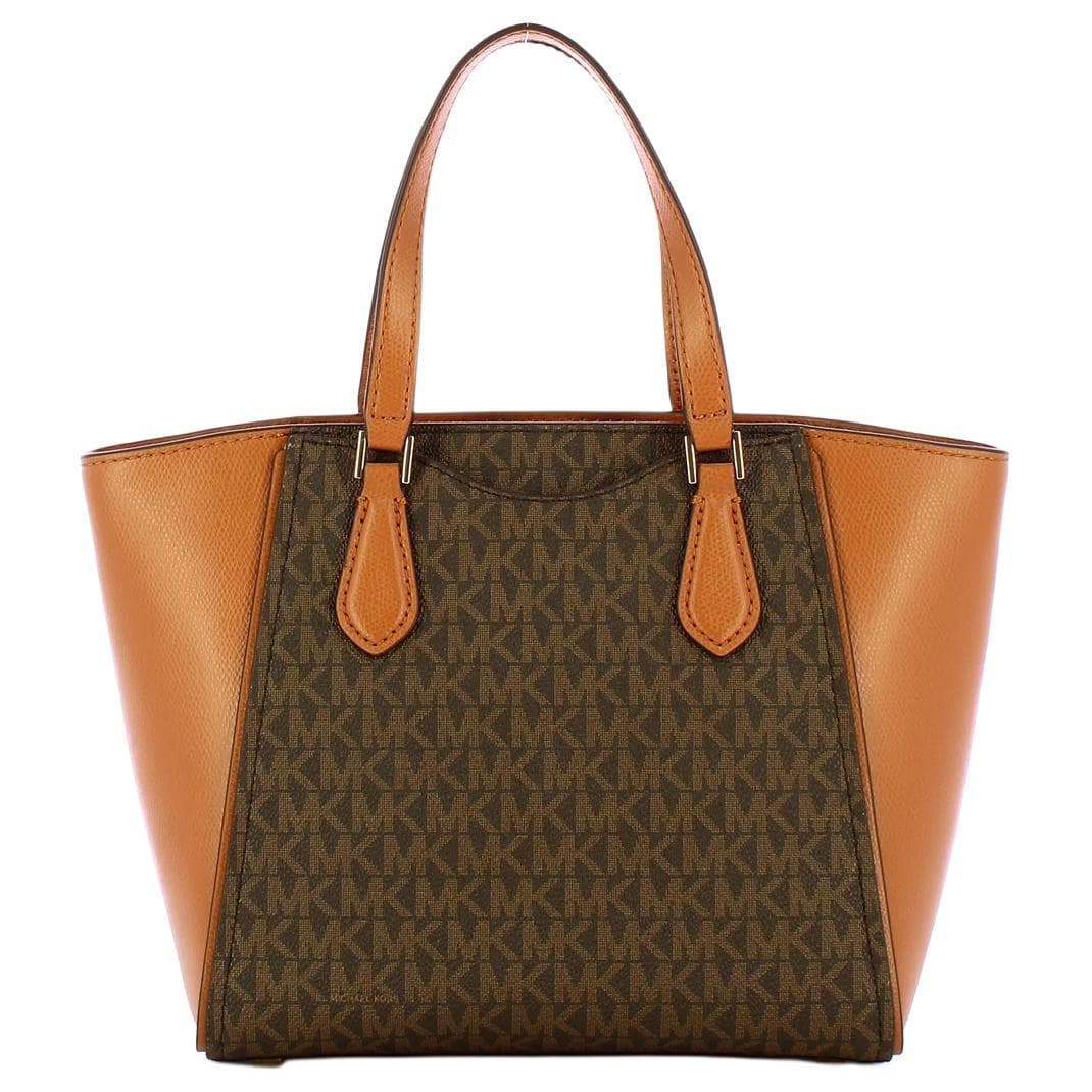 Сумка MICHAEL KORS TARYN Искусственная кожа Сумка через плечо Сумка Маленькая Женская Темно-коричневый и Желтый Коричневый - изображение 5