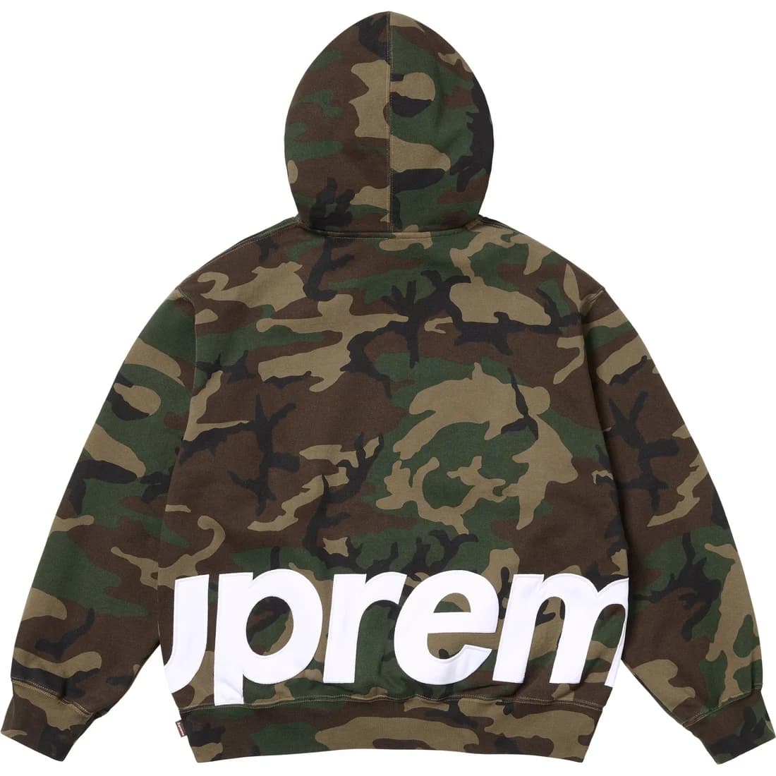 Худи Supreme SS25 WEEK14 BIG LOGO ZIP UP Толстовка с капюшоном Унисекс - изображение 2