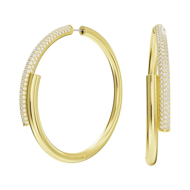 Серьги Серьги из искусственного кристалла Swarovski унисекс золото - изображение 2
