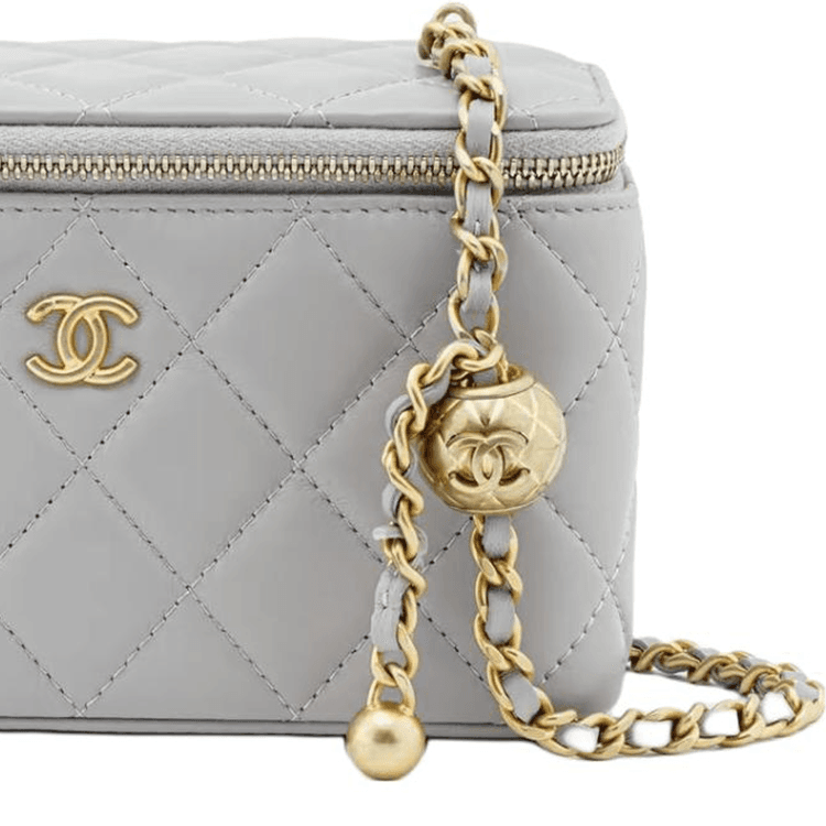 Сумка через плечо Chanel 24K Gold Ball Chain Box Bag - изображение 5
