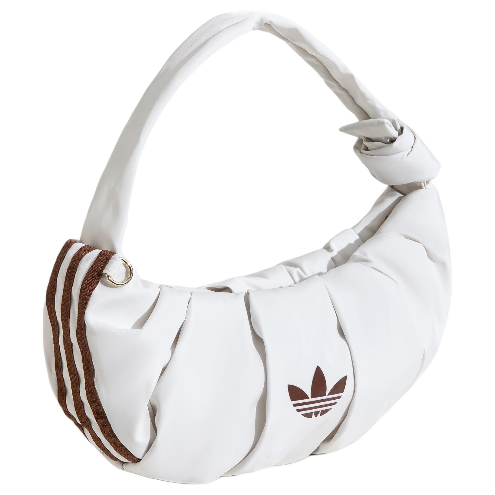 Мини-сумка Adidas Originals Трилистник Переработанный полиэстер Облачная сумка Сумка на плечо Маленькая Женская Нефритовый Белый - изображение 2