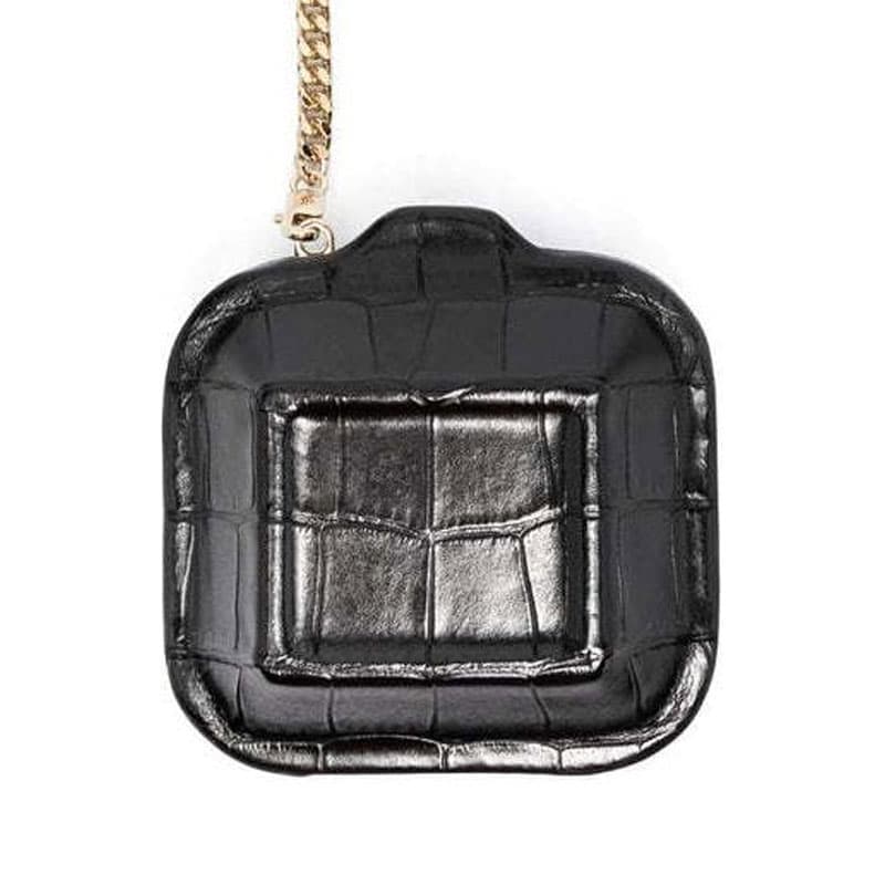 Сумка для наушников BALLY Кошелек из телячьей кожи женский черный - изображение 3