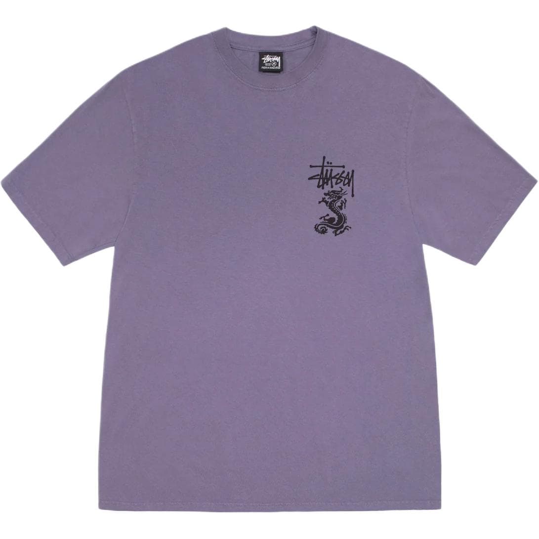 Футболка Stussy SS25 Двойной Дракон Tee ПИГМЕНТ Окрашенная T-рубашка Унисекс - изображение 2