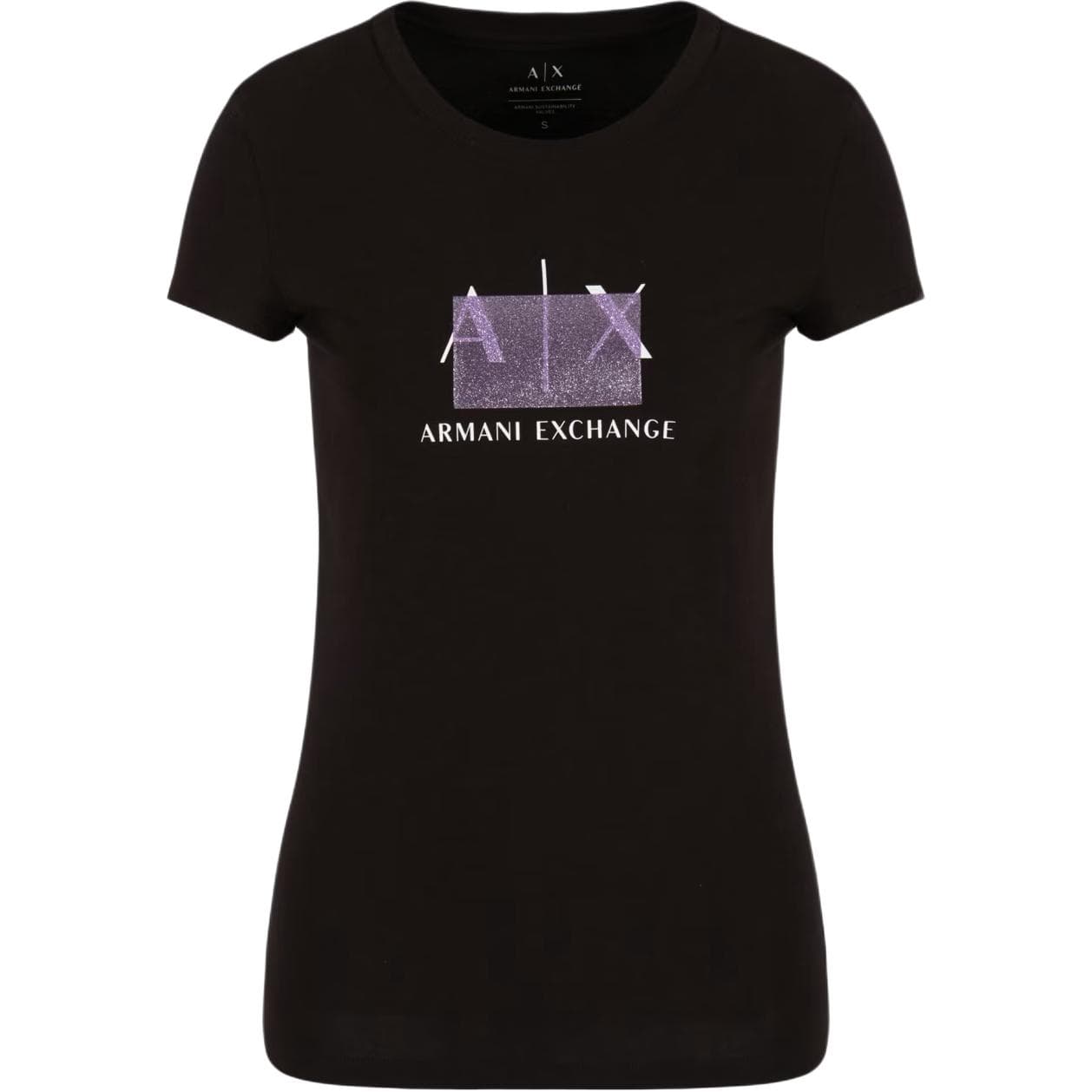 Футболка ARMANI EXCHANGEAE T Рубашка Женская Черная - изображение 1