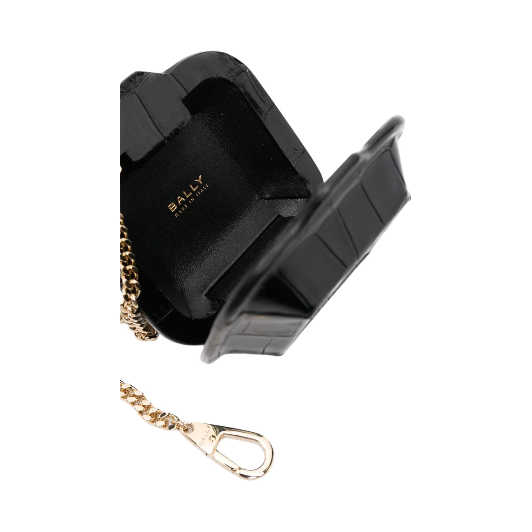 Сумка для наушников BALLY Кошелек из телячьей кожи женский черный - изображение 2