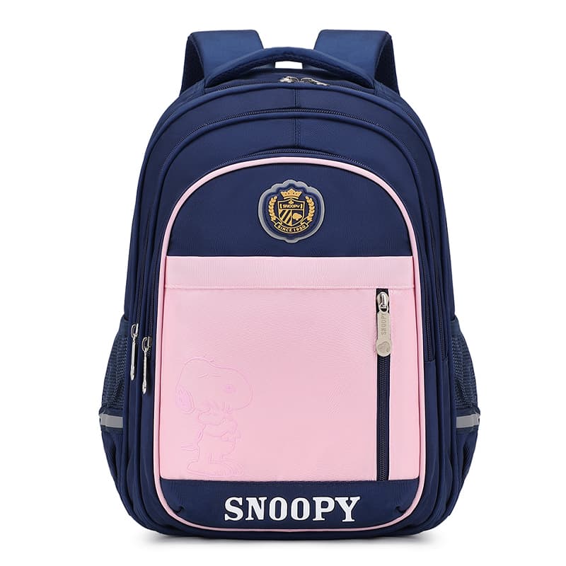SNOOPY Полиэстеровая ткань STUDENT Сумка Средняя Детская Синий Зеленый Розовый Черный - изображение 1