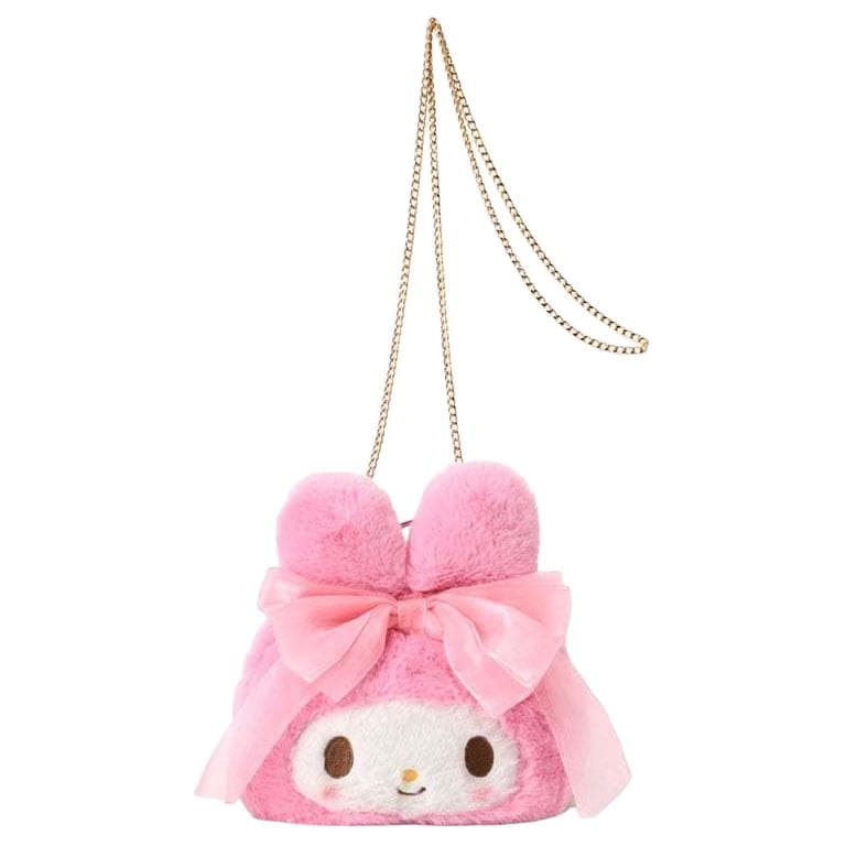Сумка через плечо Sanrio My Melody Плюшевая сумка через плечо мини-версия женская розовая - изображение 1