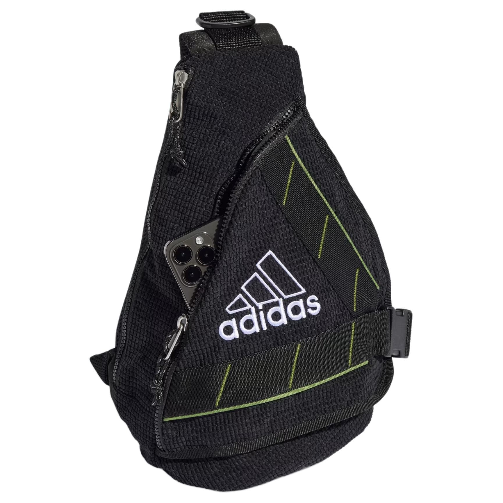 Нагрудная сумка Adidas Полиэфирное волокно Сумки слинг Унисекс Черный - изображение 3