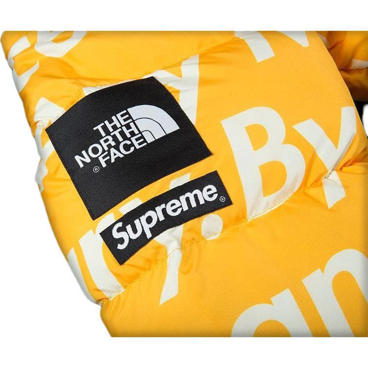Зимняя куртка Supreme x The North Face Nuptse Jacket Yellow - изображение 3