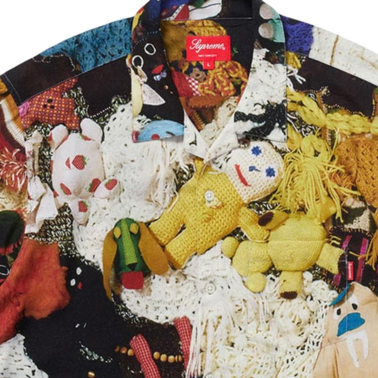 Рубашка Supreme FW18 Mike Kelley Rayon Shirt - изображение 4